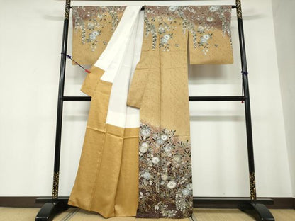 平和屋着物●訪問着　作家物　辻が花　金彩　西武百貨店扱い　正絹　逸品　DABC2227ud