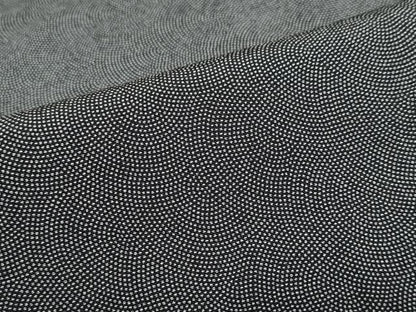 平和屋着物●江戸小紋　鮫小紋柄　黒地　正絹　逸品　DABC2231ud