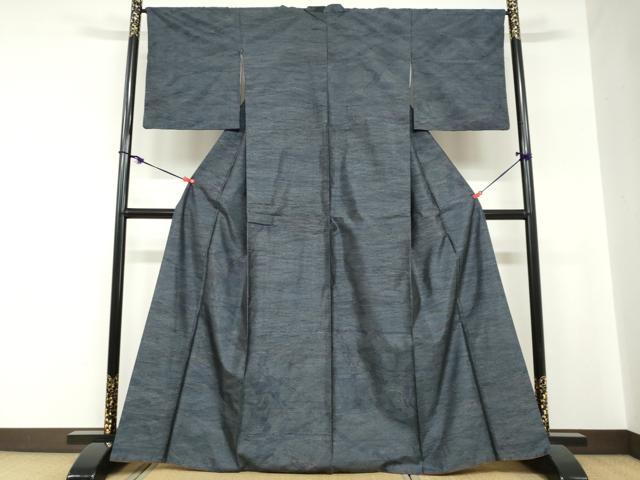 平和屋着物●本場大島紬　抽象文様　正絹　逸品　DABC2239ud