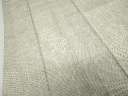 平和屋着物●本塩沢　110亀甲　亀甲文　正絹　逸品　DABC2243ud