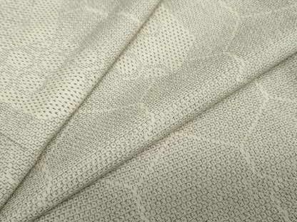 平和屋着物●本塩沢　110亀甲　亀甲文　正絹　逸品　DABC2243ud