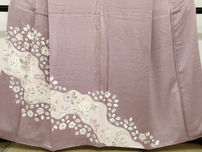 平和屋着物●訪問着　絞り　辻が花　正絹　逸品　DABC2253ud