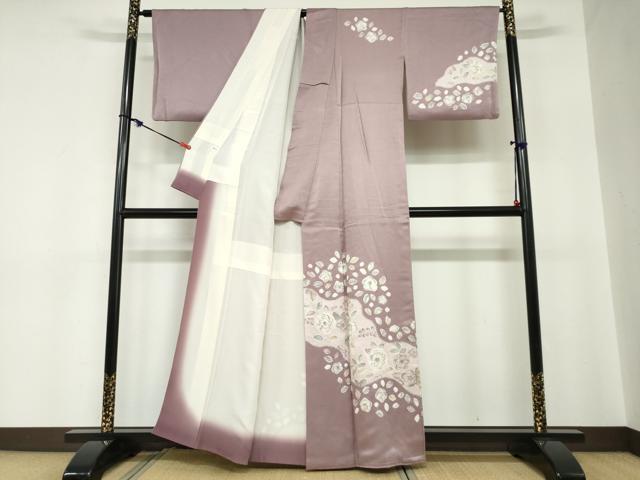 平和屋着物●訪問着　絞り　辻が花　正絹　逸品　DABC2253ud