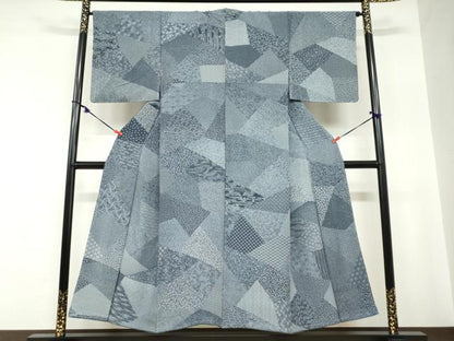 平和屋着物●江戸小紋　百柄　正絹　逸品　未使用　DABC2254ud