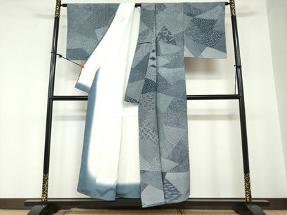 平和屋着物●江戸小紋　百柄　正絹　逸品　未使用　DABC2254ud