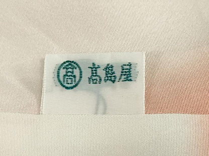 平和屋着物●訪問着　駒刺繍　絞り　雪輪草花文　金彩　高島屋扱い　正絹　逸品　DABC2260ud