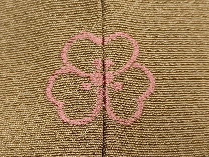 平和屋着物●訪問着　総刺繍　花蝶文　暈し染め　金糸　正絹　逸品　DABC2261ud