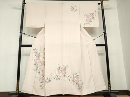 平和屋着物●訪問着　絞り　辻が花　正絹　逸品　未使用　DABC2262ud