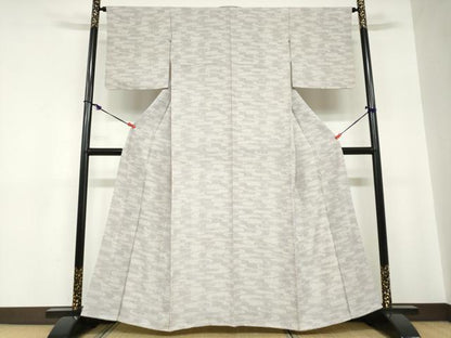 平和屋着物●上質な小紋　流水花文　正絹　逸品　DABC2273ud