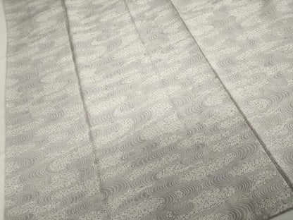 平和屋着物●上質な小紋　流水花文　正絹　逸品　DABC2273ud