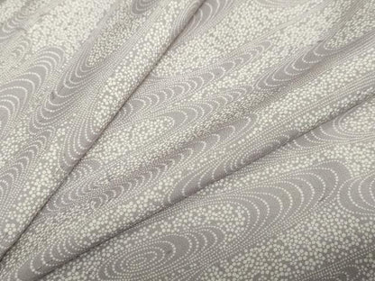 平和屋着物●上質な小紋　流水花文　正絹　逸品　DABC2273ud