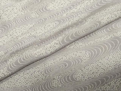平和屋着物●上質な小紋　流水花文　正絹　逸品　DABC2273ud