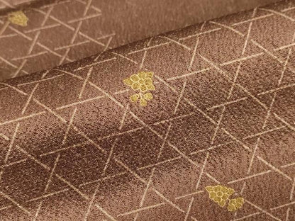 平和屋着物●訪問着　草花丸文　暈し染め　金彩　正絹　逸品　DABC2277ud