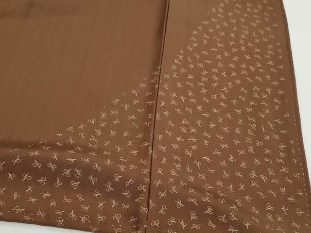 平和屋着物●訪問着　草花丸文　暈し染め　金彩　正絹　逸品　DABC2277ud