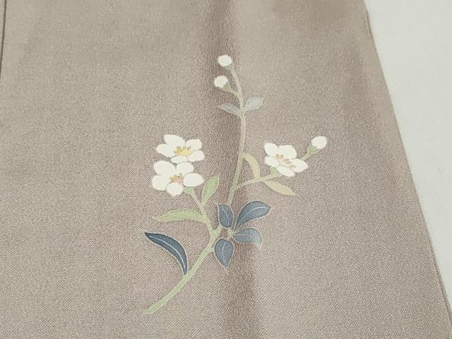 平和屋着物●訪問着　作家物　草花文　暈し染め　金彩　正絹　逸品　DABC2278ud