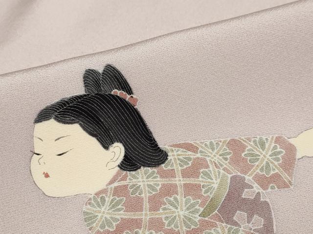 平和屋着物●十日町友禅作家　関口遼一　訪問着　童子遊び　暈し染め　正絹　逸品　未使用　DABC2279ud