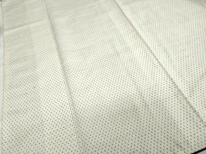 平和屋着物●上質な紬　十字絣　正絹　逸品　DABC2281ud
