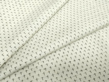 平和屋着物●上質な紬　十字絣　正絹　逸品　DABC2281ud