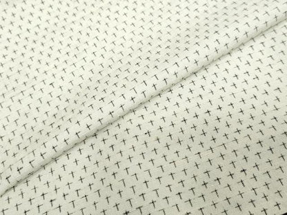 平和屋着物●上質な紬　十字絣　正絹　逸品　DABC2281ud