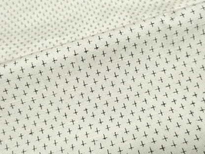 平和屋着物●上質な紬　十字絣　正絹　逸品　DABC2281ud