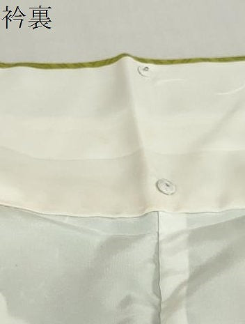 平和屋着物●豪華振袖　駒刺繍　流水渡橋草花文　金彩　正絹　逸品　DABC2285ud