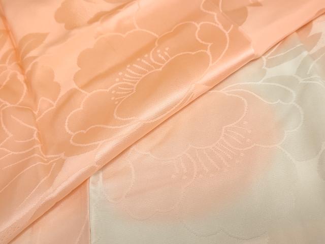 平和屋着物●振袖用長襦袢　袷　草花地紋　暈し染め　正絹　逸品　DABC2290ud