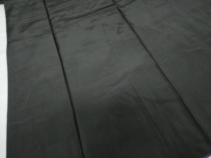 平和屋着物●男性　黒紋付　正絹　逸品　DABC2293ud