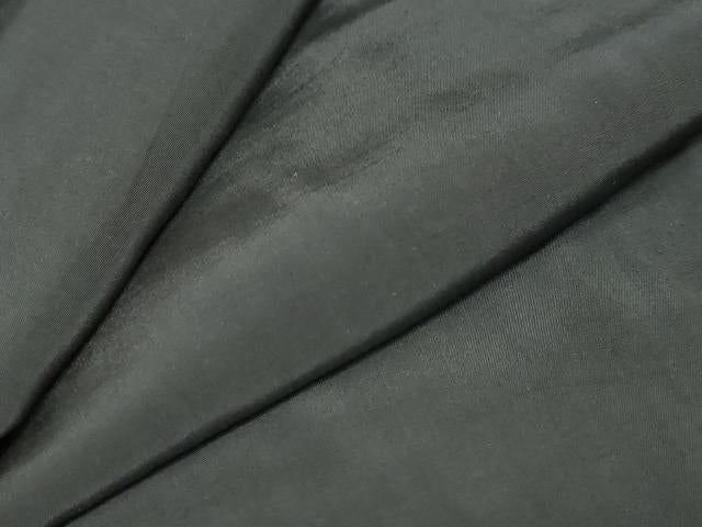 平和屋着物●男性　黒紋付　正絹　逸品　DABC2293ud