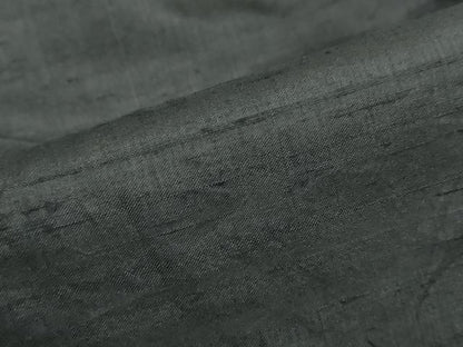 平和屋着物●男性　黒紋付　紬地　正絹　逸品　DABC2294ud