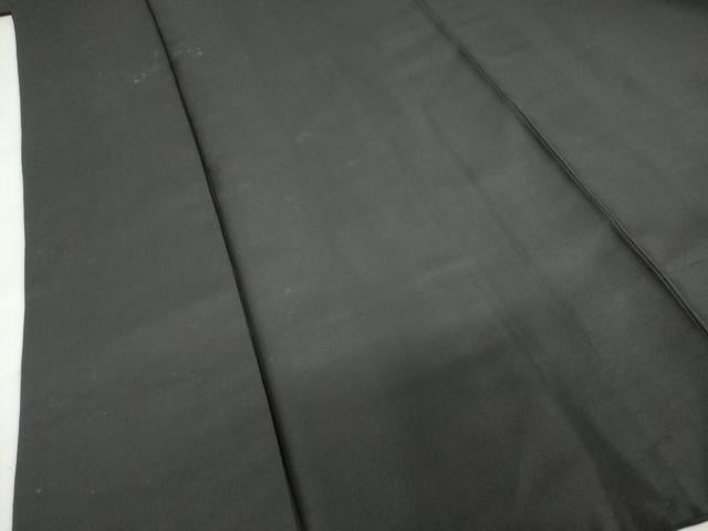 平和屋着物●男性　黒紋付　正絹　逸品　DABC2295ud