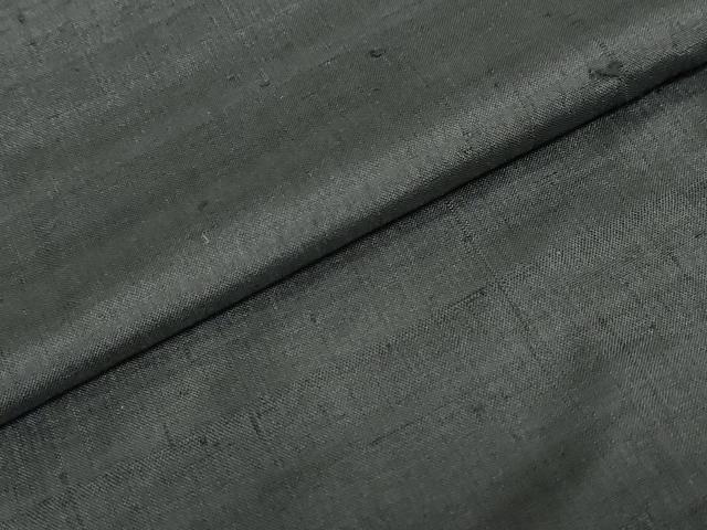平和屋着物●男性　黒紋付　紬地　正絹　逸品　DABC2297ud