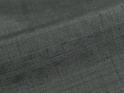 平和屋着物●男性　黒紋付　紬地　正絹　逸品　DABC2297ud