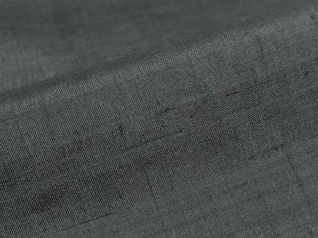 平和屋着物●男性　黒紋付　紬地　正絹　逸品　DABC2297ud
