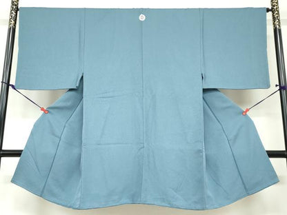 平和屋着物●男性　色紋付　舛花色　正絹　逸品　DABC2299ud