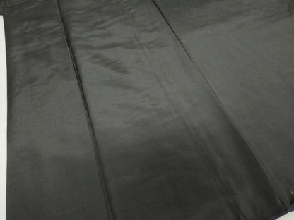 平和屋着物●男性　黒紋付　正絹　逸品　DABC2301ud