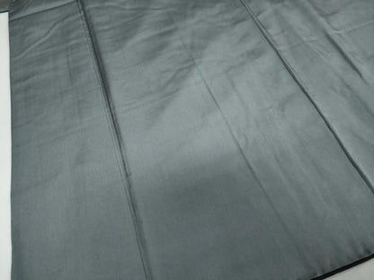 平和屋着物●男性　色紋付　錆鉄御納戸色　正絹　逸品　DABC2304ud