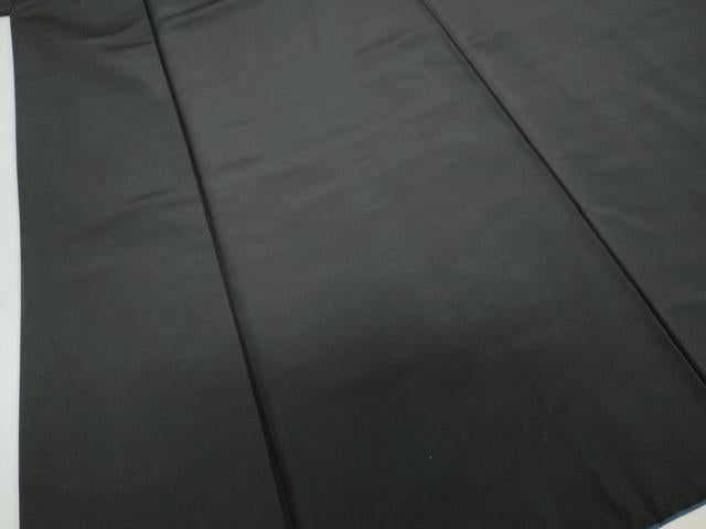 平和屋着物●男性　黒紋付　正絹　逸品　DABC2305ud