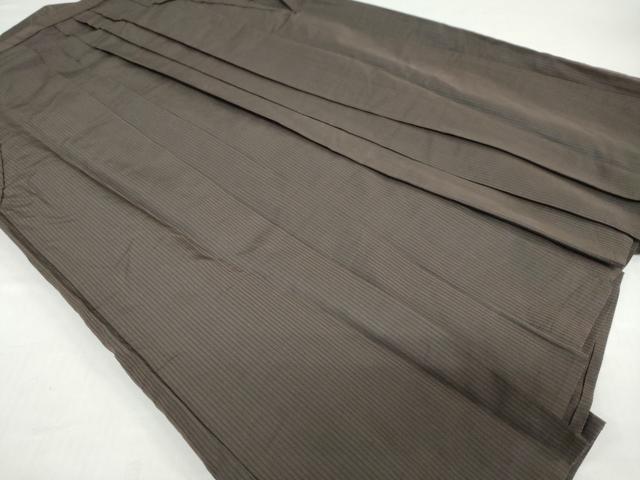 平和屋着物●男性　馬乗り袴　縞　正絹　逸品　DABC2308ud