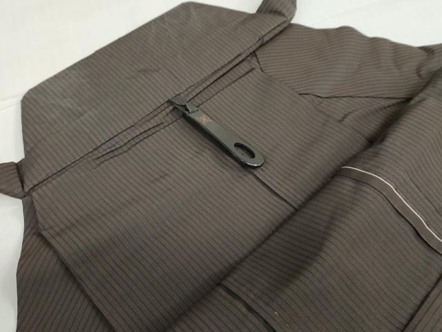 平和屋着物●男性　馬乗り袴　縞　正絹　逸品　DABC2308ud