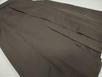 平和屋着物●男性　馬乗り袴　縞　正絹　逸品　DABC2308ud
