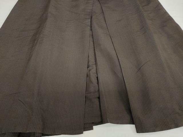 平和屋着物●男性　馬乗り袴　縞　正絹　逸品　DABC2308ud