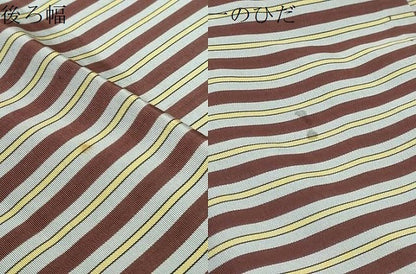 平和屋着物●男性　馬乗り袴　縞　正絹　逸品　DABC2310ud