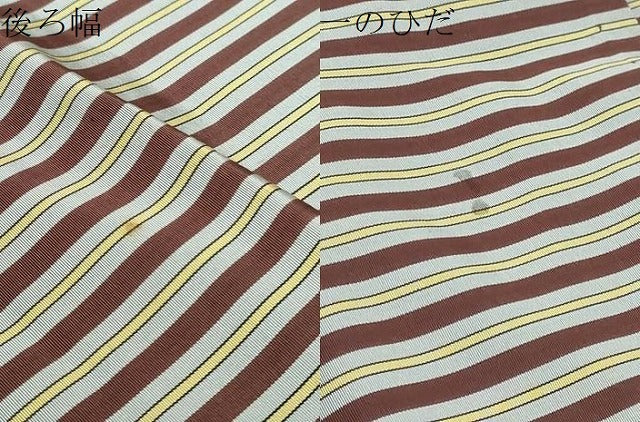 平和屋着物●男性　馬乗り袴　縞　正絹　逸品　DABC2310ud