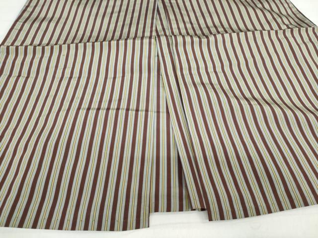 平和屋着物●男性　馬乗り袴　縞　正絹　逸品　DABC2310ud