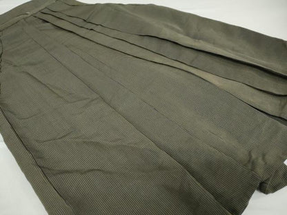 平和屋着物●男性　馬乗り袴　縞　正絹　逸品　DABC2311ud