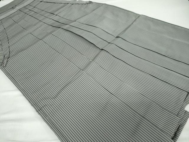 平和屋着物●男性　馬乗り袴　縞　正絹　逸品　DABC2317ud