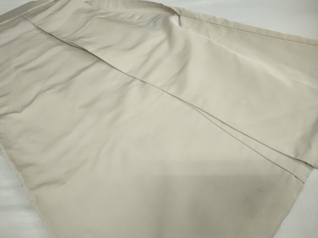 平和屋着物●男性　馬乗り袴　白橡色　正絹　逸品　DABC2319ud