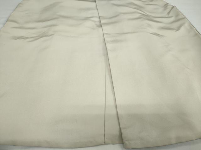 平和屋着物●男性　馬乗り袴　白橡色　正絹　逸品　DABC2319ud