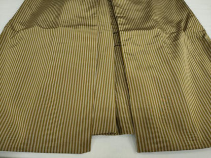 平和屋着物●男性　馬乗り袴　縞　正絹　逸品　DABC2322ud