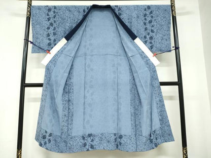 平和屋着物●男性　長襦袢　無双仕立て　般若　正絹　逸品　DABC2323ud